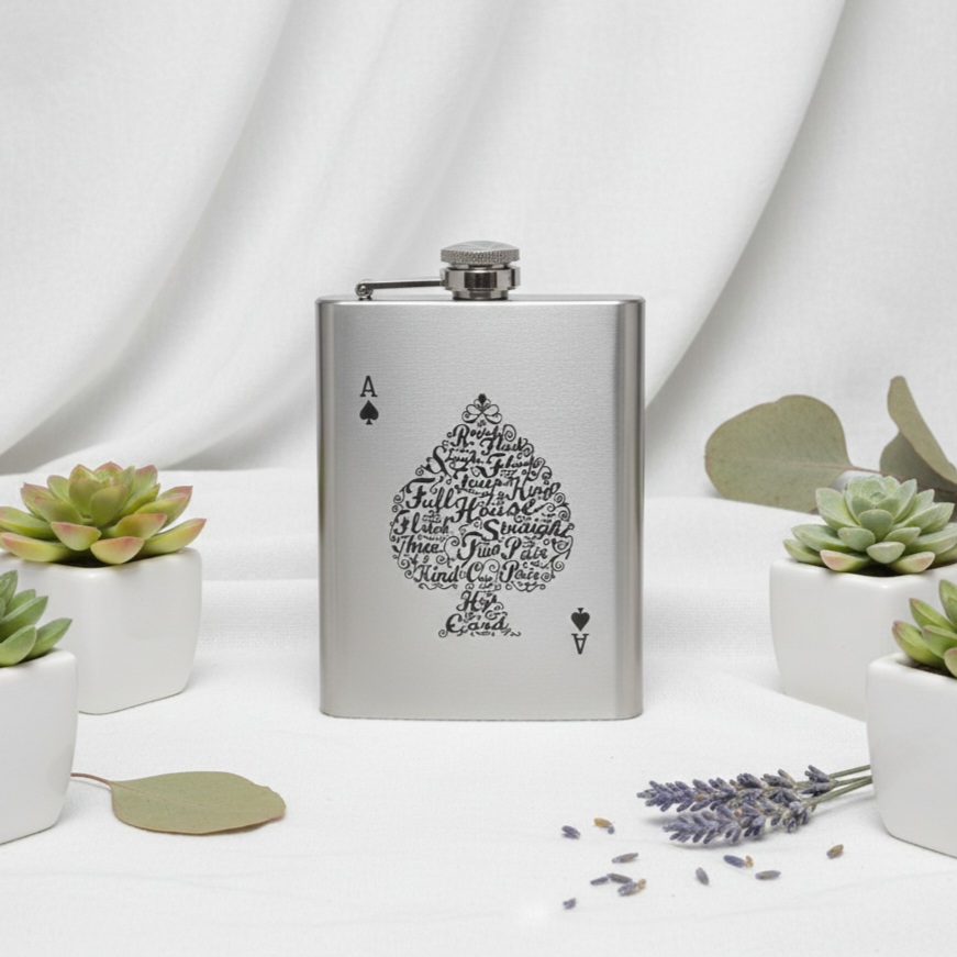 Set Petaca Licor + Vaso Shot 4 Pcs